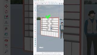 The fastest way to design a bookshelf in SketchUp. Here 1001bit tools plugin is used. #sketchup #art