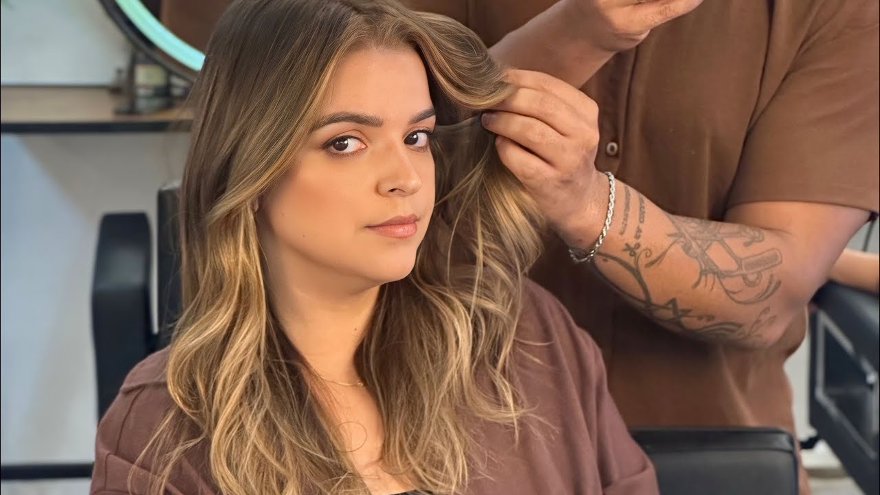 Técnica de mechas Freehands 