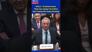 Rfk Jr A Government That Can Censor Its Critics Has License For Every Atrocity
