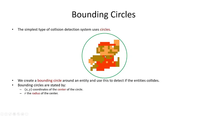 Collision detection using bounding circles and bounding boxes - How To Make A Web Game