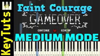 Faint Courage Deltarune Chapter 2 By Toby Fox - Medium Mode Piano Tutorial Synthesia