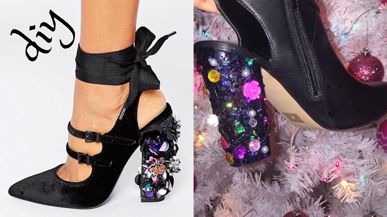 diy embellished heels