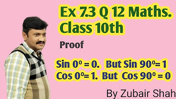 Ex 7.3  Q12 Maths. Class 10th By Zubair Shah