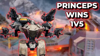 WR - How My Princeps Won a 1v5 | War Robots