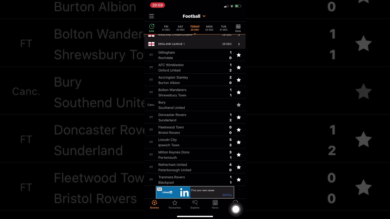 League 1 scores and fixtures review week 25 YouTube