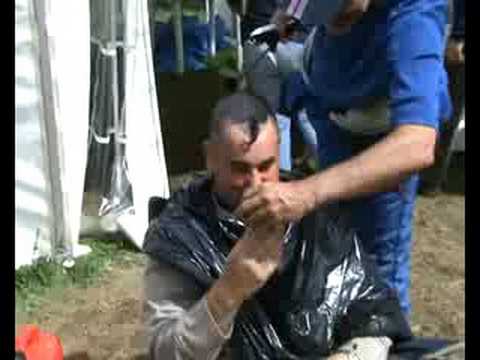 Adrian Brown Charity head shave - Hillclimb Lostwi...