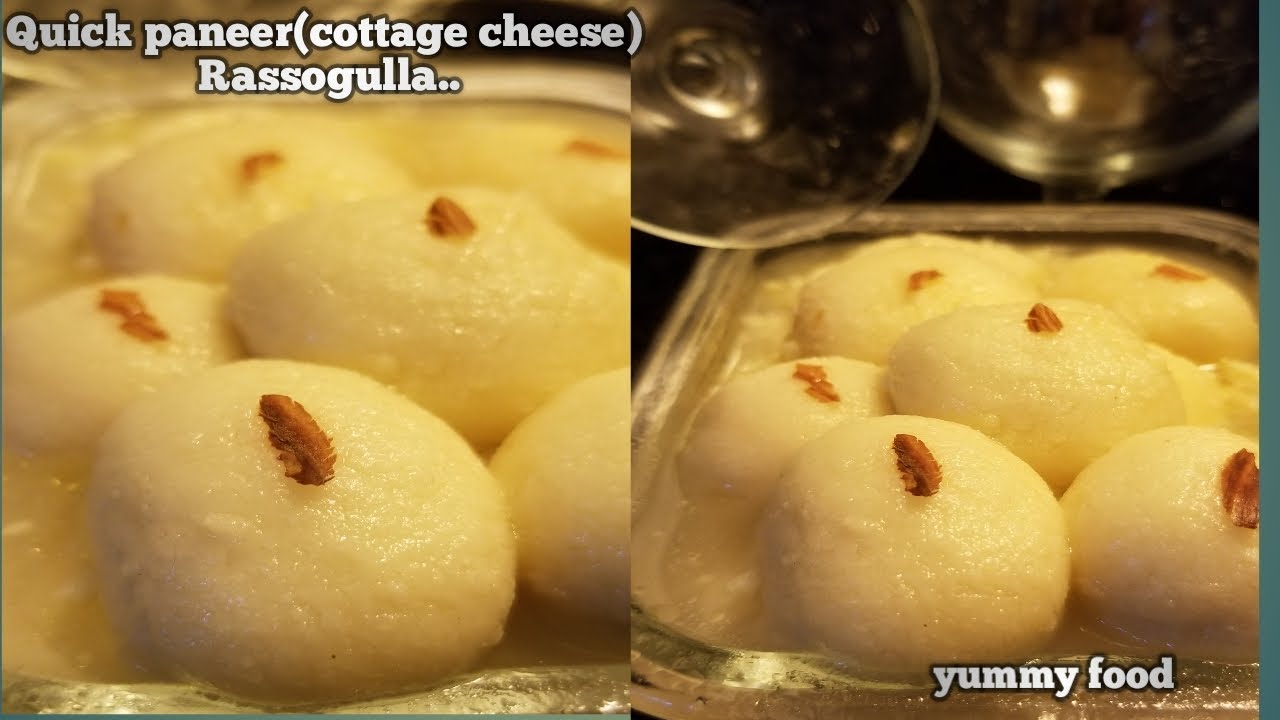 Quick Paneer(cottage cheese) rassogulla recepie Rassogulla Indian