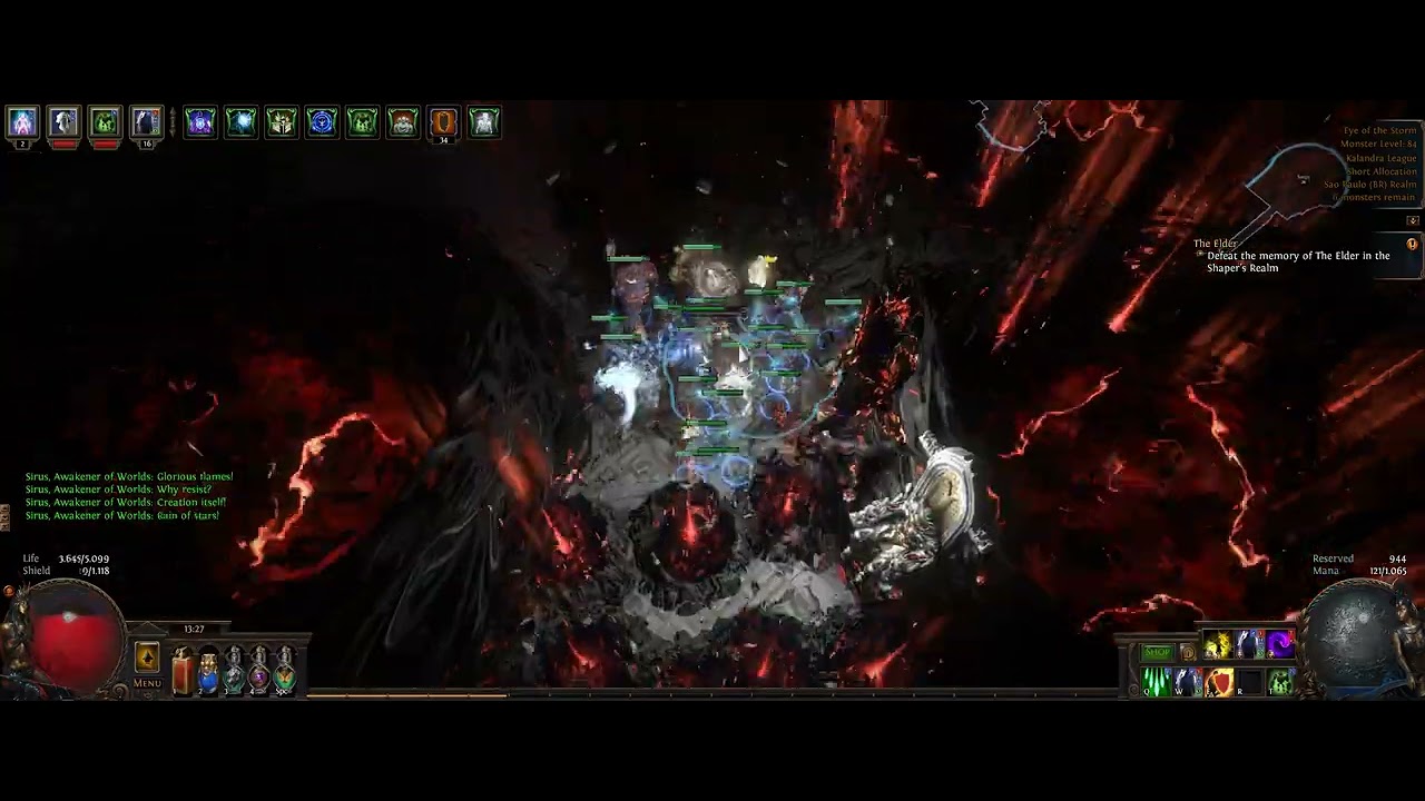 Path of Exile 3.19, Kill Sirius, Poison Animate Weapon.