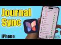 How to Turn On/Off Journal Sync With iCloud on iPhone