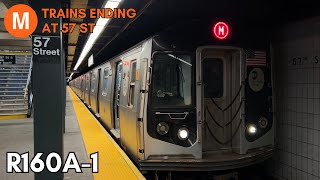 IND 6th Avenue: R160A-1 (M) Local trains Ending @ 57th Street