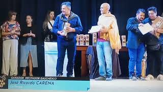 Orgullo piquense: Ricardo Carena ganó el primer premio de Recitado Gauchesco en Laborde