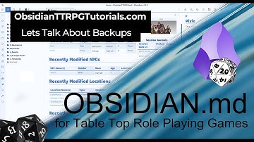 Obsidian - Lets Talk About Backups