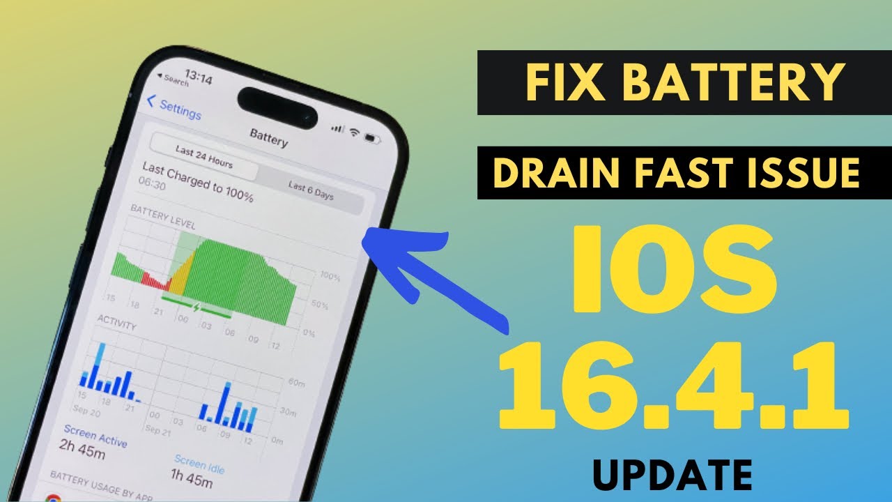 How to fix iOS 16.4.beta 1 Update battery draining fast issue ! Fix iOS ...