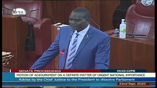SENATE PROCEEDINGS, 22ND SEPTEMBER 2020