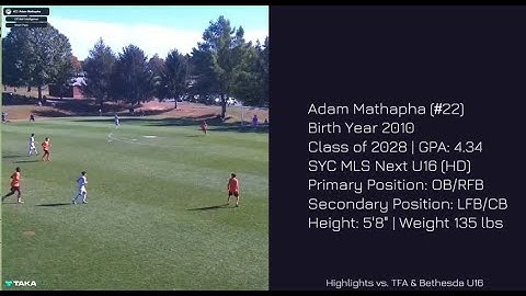 Highlights from MLS Next HD Games (vs TFA & Bethesda U16)