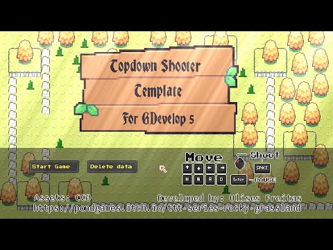Top Down Shooter Template for GDevelop 5
