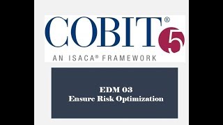 COBIT Processes - EDM03 - Risk Optimization 3