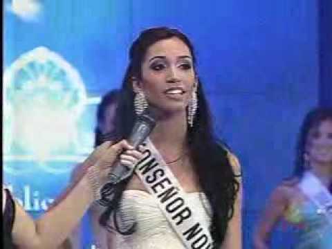 Miss Republica Dominicana 2008 - Pregunta a Monseñor Nouel