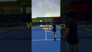 Warm up like a pro in mini tennis with these two drills.