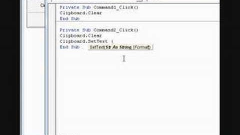 VB 6.0 Tutorial Clipboard Function