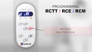 How to program  RCTT, RCE, RCM Haverland Electric Radiators