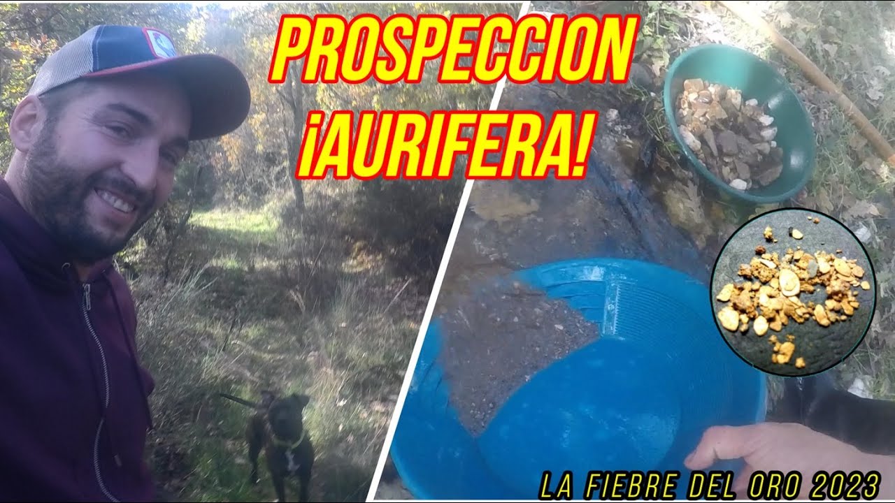 PROSPECCIÓN AURÍFERA con BATEA Buscando ORO!! La fiebre del ORO 2023 ...