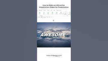 How to Make an Attractive Introduction Slides for presentation  #slideegg