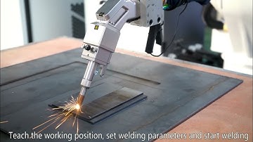 the robot laser welding machine installation and use