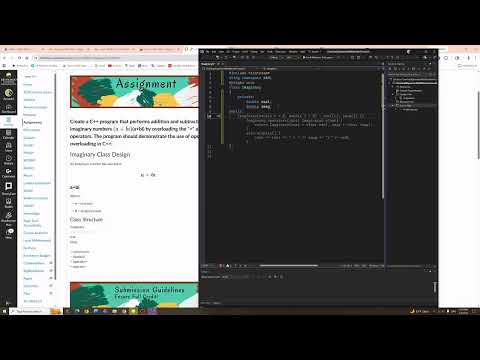 C++ Operator Overloading: Add & Subtract Imaginary Numbers + GitHub Copilot