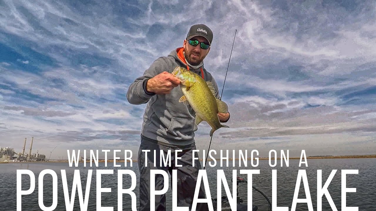 Winter time Fishing on a Power Plant Lake