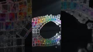 Crystal cubes construct rainbow #satisfying #satisfyingvideo #satisfyingcompilation