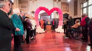 Yonkers' officials help couples married for 50 years renew their vows ahead of Valentine's Day