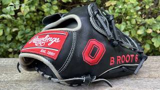 Bayden Root "B ROOT 6" Ohio State University (OSU) college issue Rawlings PRO205-9 Baseball Glove screenshot 1