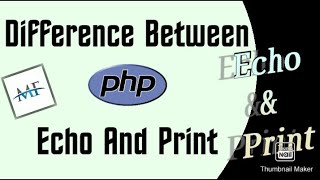 Echo and Print Function in PHP