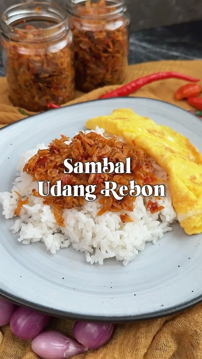 Rice where rice 😠 eating with Shrimp Sambal Rebon is already really delicious guys! #sambaludang ...
