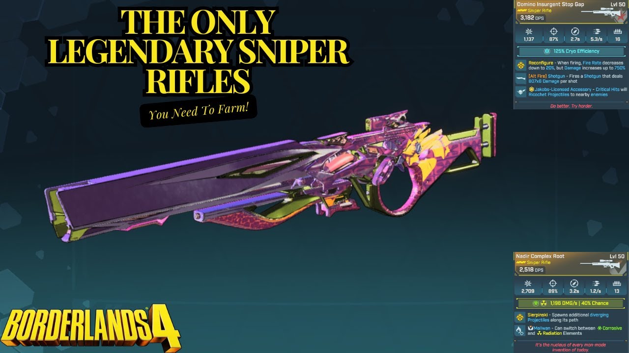 The Top 5 BEST Legendary Snipers in Borderlands 4 (Worth