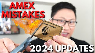 7 American Express Mistakes to AVOID 2024 | Amex Platinum, Amex Gold