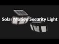 Outdoor solar security light with motion sensor 1600lm  lepower