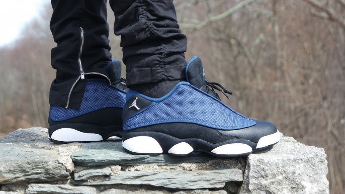 On-Feet Shots Of The Air Jordan 11 Low Navy/Gum •