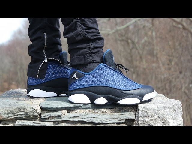 Jordan 13 Brave Blue On Foot 