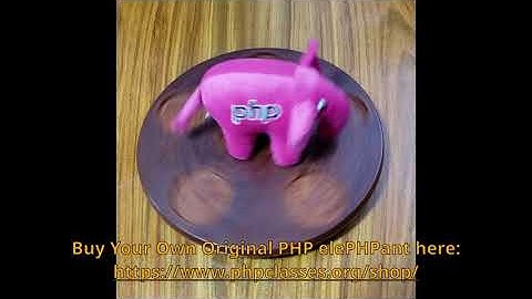 Animated Pink PHP Elephant