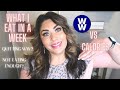 WHAT I EAT IN A WEEK- POINTS VS CALORIES! | QUITTING WW? 😲 | WEIGHT WATCHERS!!