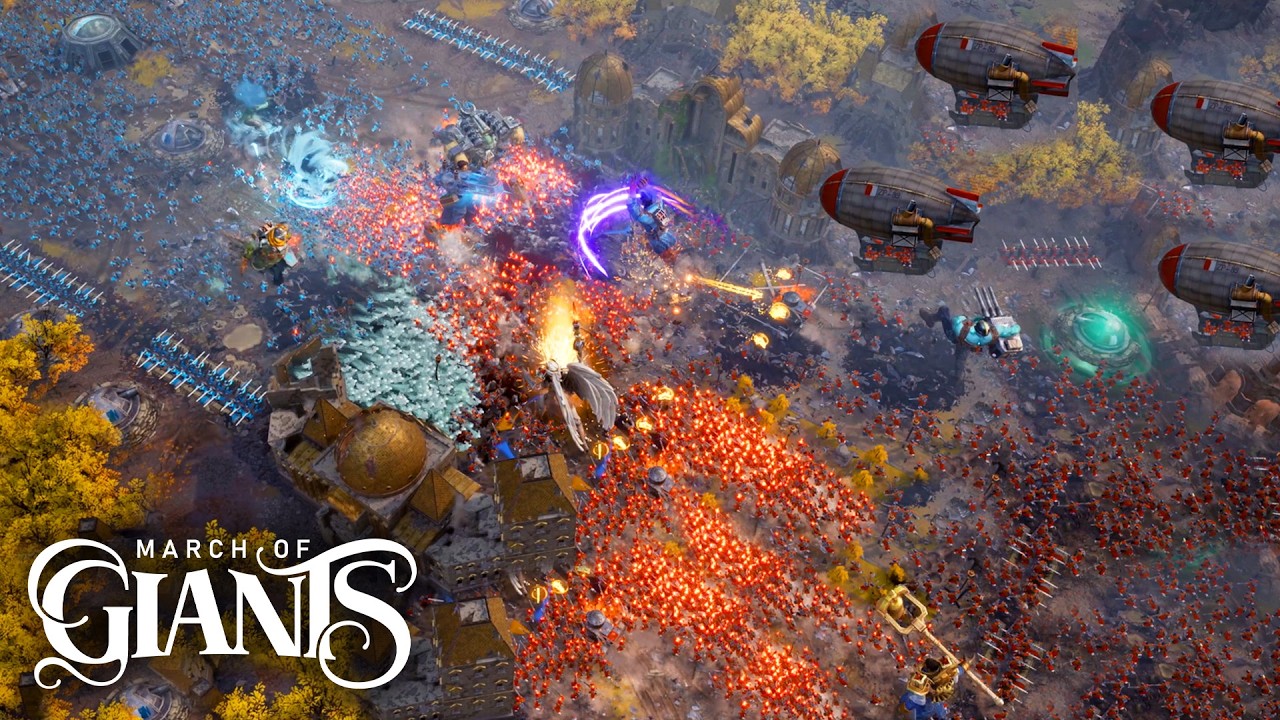 March Of Giants - New Massive Scale MOBA - Gameplay & Builds