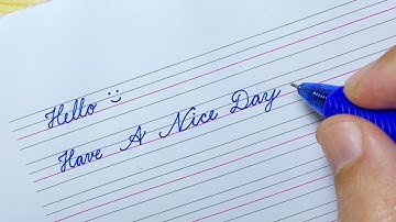 How to Write Your Name in Cursive Writing