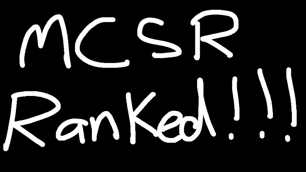 Mcsr Bracket late night ranked stream? (MCSR RANKED) - YouTube