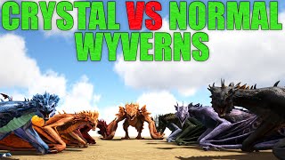 Crystal Wyverns vs Fire, Lightning, Poison & Ice Wyverns | Ark Battle