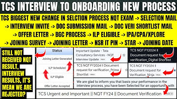 TCS BIGGEST CHANGE IN HIRING/SELECTION PROCESS & CRITERIA FOR NINJA, DIGITAL, PRIME, BPS, SMART, MBA