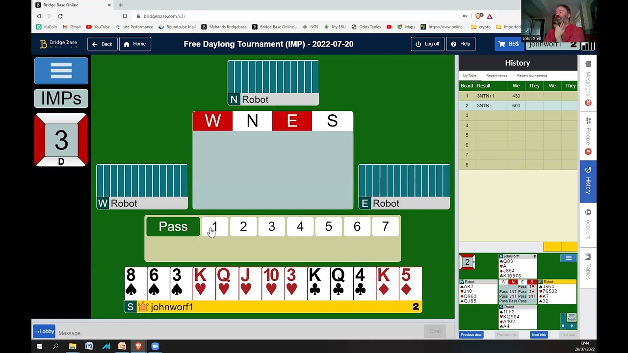 Free Daylong Tournament IMPS - Bid and Declare - 20th July 2022