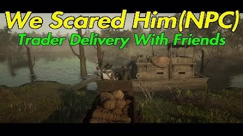 We Scared Him(NPC) Trader Delivery with Friends RDR2 Online
