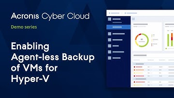 Enabling Agent-less Hyper-V Backup | Acronis Cyber Backup Cloud | Acronis Cyber Cloud Demo Series
